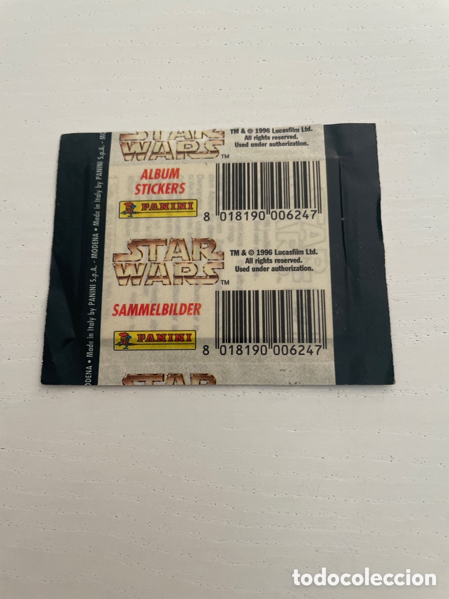 Coleccionismo cromos antiguos: STAR WARS Sobre de cromos sin abrir Panini - Foto 2