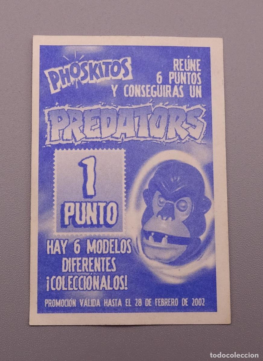 Coleccionismo cromos antiguos: Cromo Predators - Phoskitos - Robot humo - Foto 2