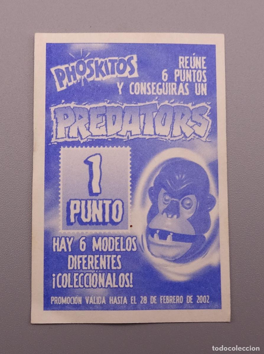 Coleccionismo cromos antiguos: Cromo Predators - Phoskitos - Murcielago - Foto 2