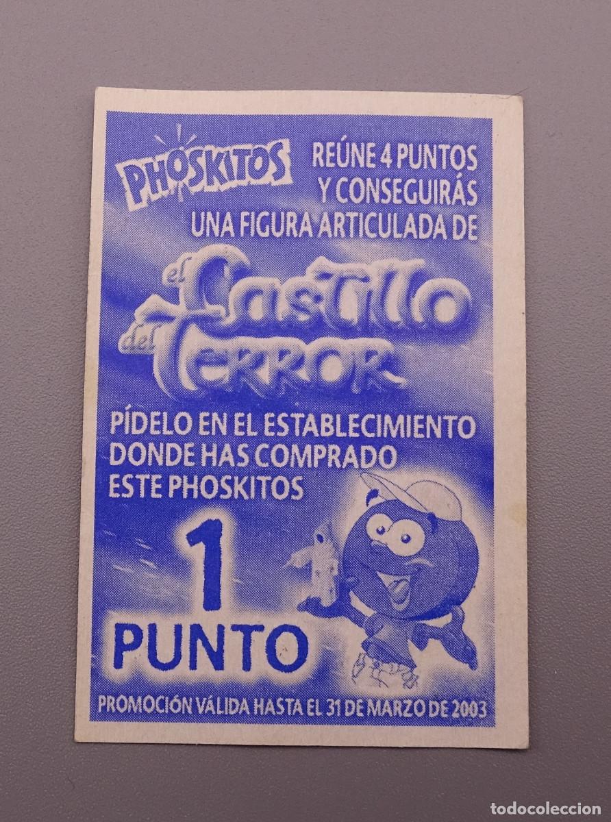 Coleccionismo cromos antiguos: Cromo El castillo del terror - Phoskitos - Dedo en el ojo - Foto 2