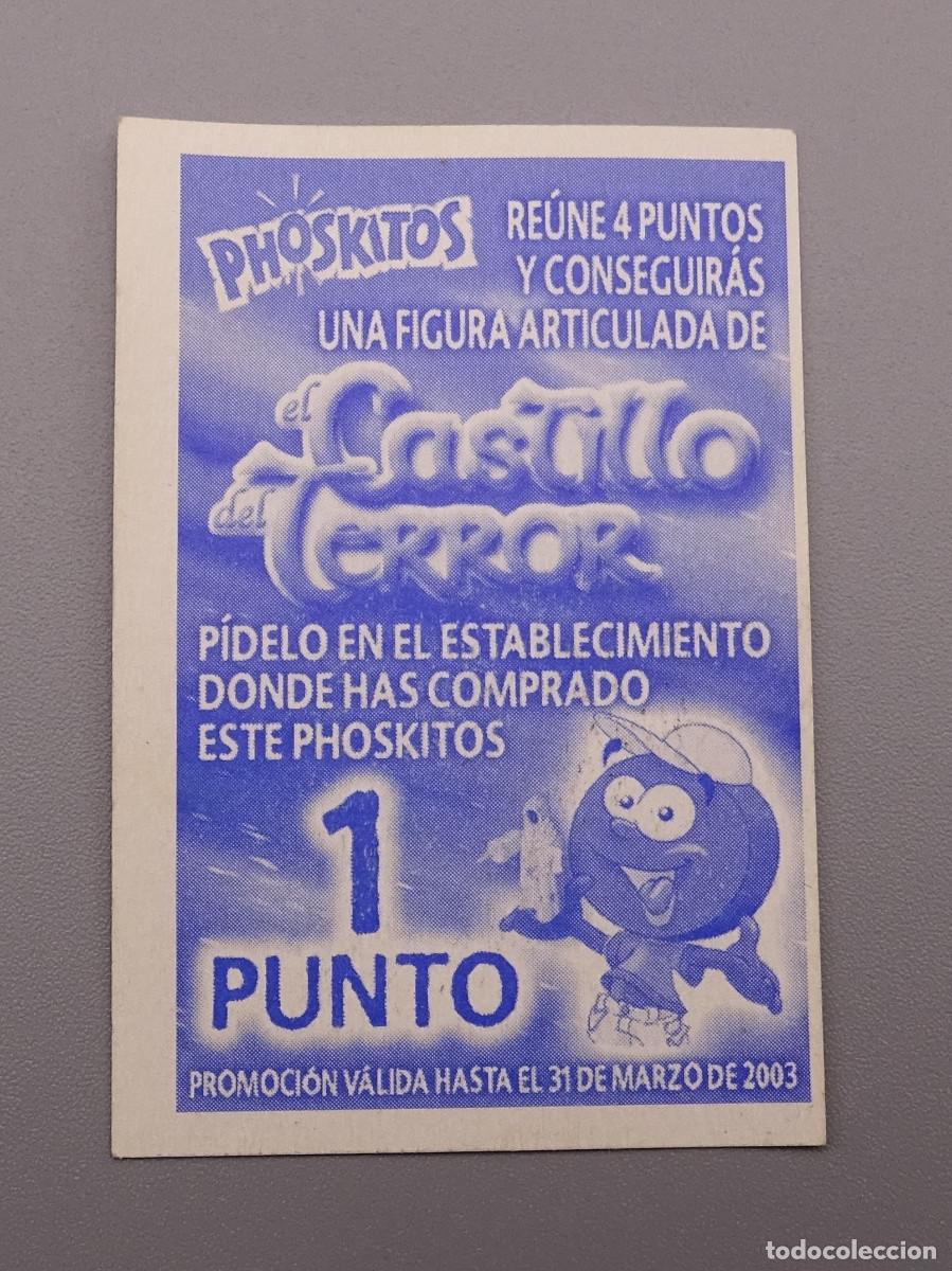 Coleccionismo cromos antiguos: Cromo El castillo del terror - Phoskitos - Mano Plaf - Foto 2