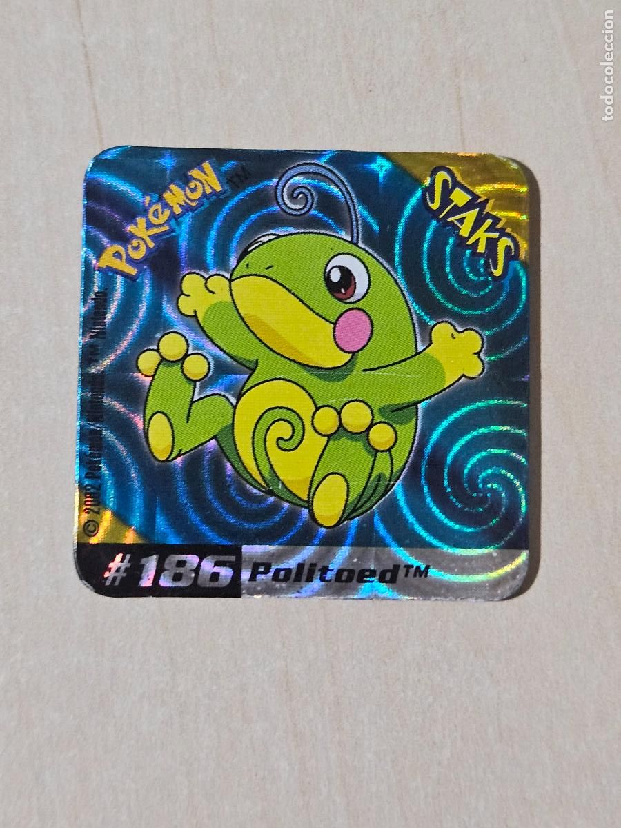 Coleccionismo Cromos antiguos: STAKS 186 POLITOED - POKEMON STAKS - IMAN - NINTENDO 2002