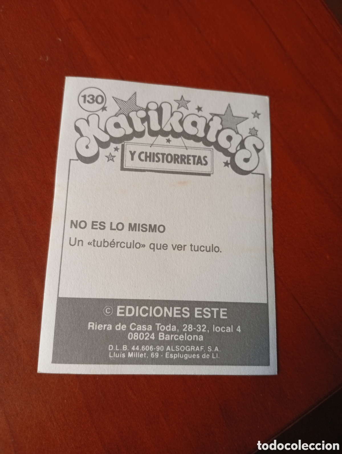 Coleccionismo cromos antiguos: Cromo karikatas n 130 Harrison Ford - Foto 2