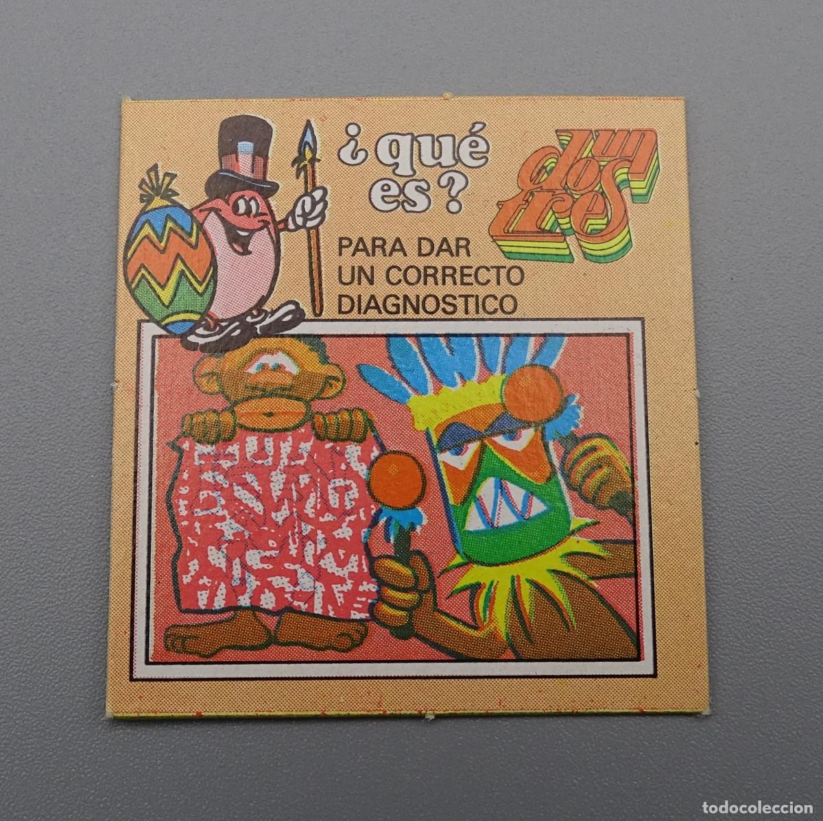 Coleccionismo Cromos antiguos: Cromo &iquest;Que es? Un, dos, tres - Matutano - Para dar un correcto diagnostico