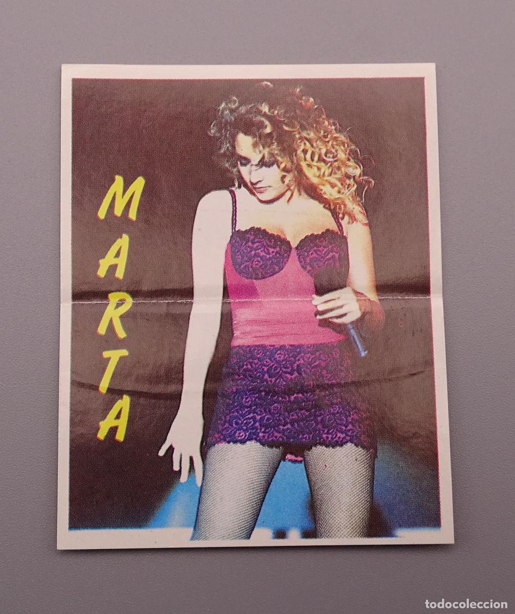 Coleccionismo cromos antiguos: Cromo Pegate a las estrellas del Rock - Matutano Sonrics - Marta Sanchez - Foto 1