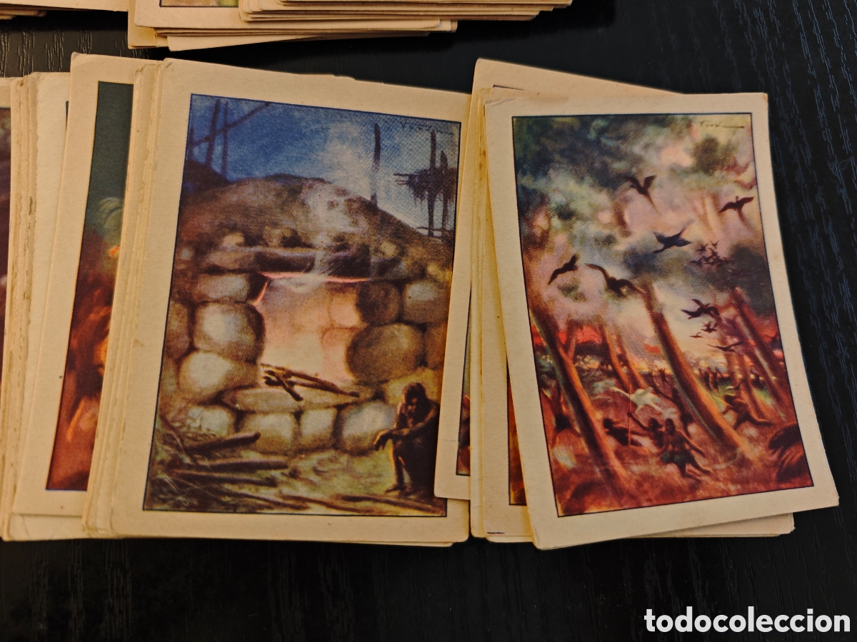 Coleccionismo cromos antiguos: 74 cromos Historia del progreso humano Serie I - Foto 2