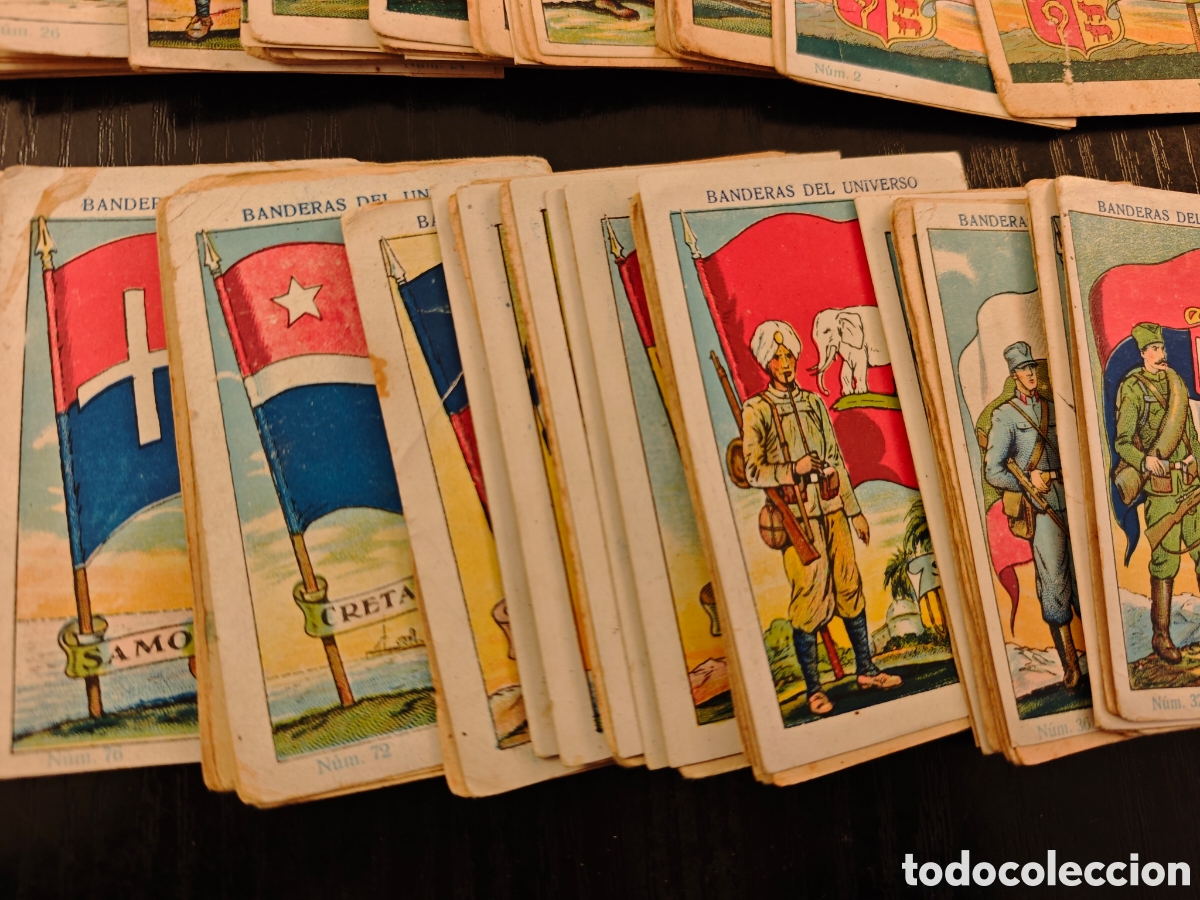 Coleccionismo cromos antiguos: 111 cromos banderas del universo - Foto 2