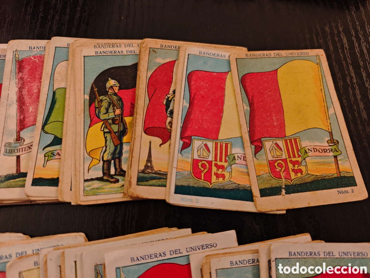 Coleccionismo cromos antiguos: 111 cromos banderas del universo - Foto 3
