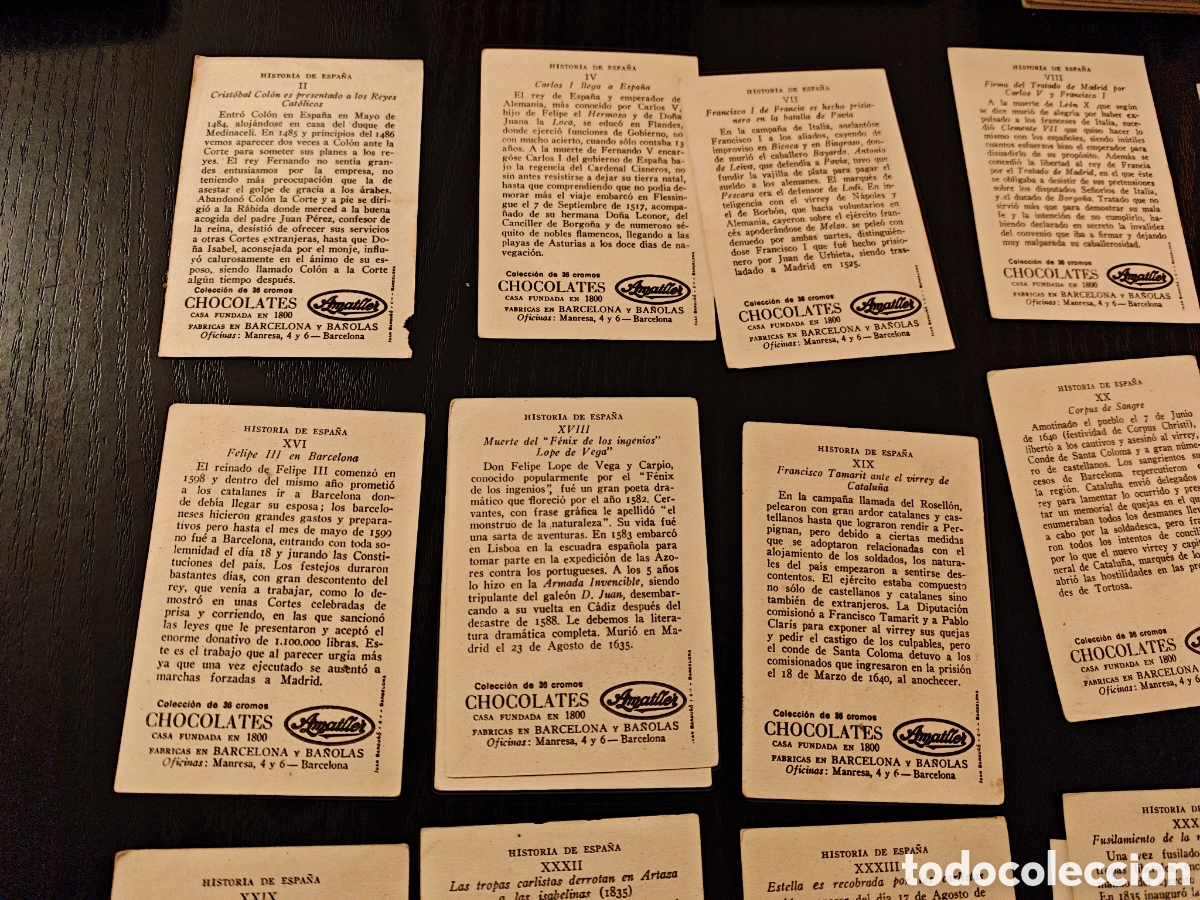Coleccionismo cromos antiguos: 27 cromos historia de Espa&ntilde;a - Foto 15