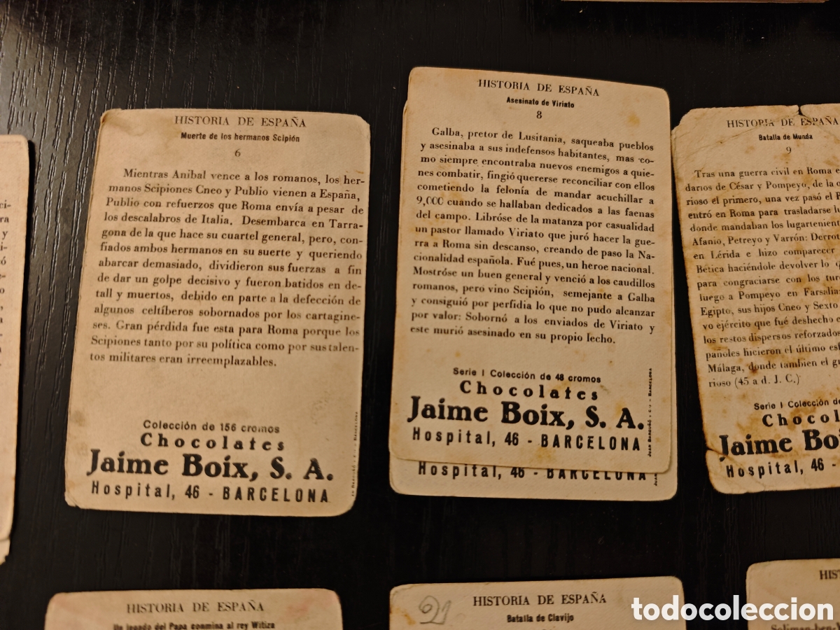 Coleccionismo cromos antiguos: 32 cromos historia de Espa&ntilde;a - Foto 10