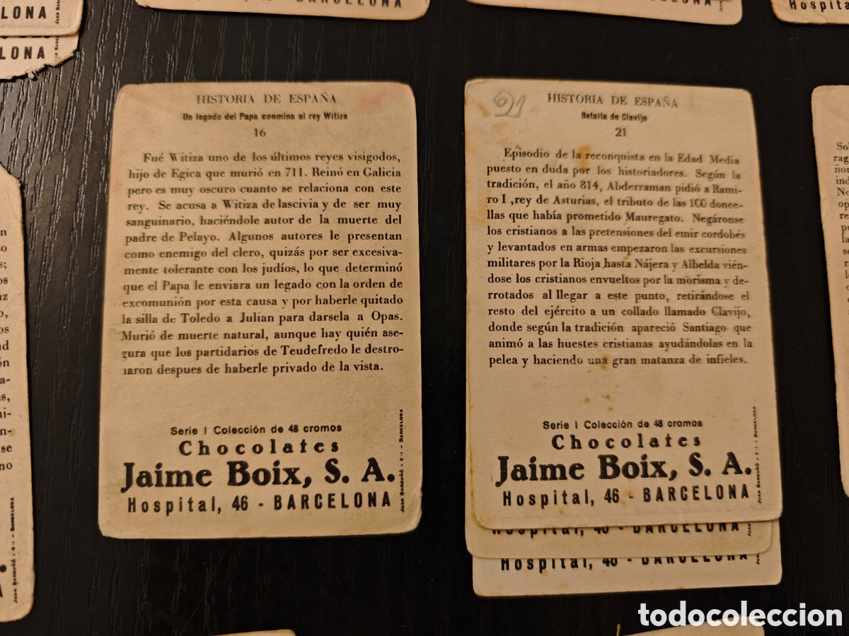 Coleccionismo cromos antiguos: 32 cromos historia de Espa&ntilde;a - Foto 16