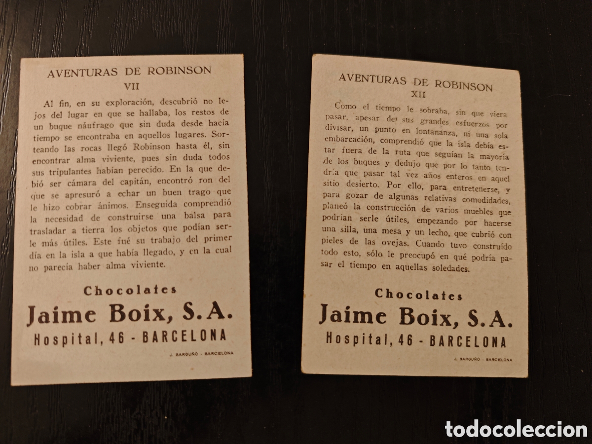 Coleccionismo cromos antiguos: 8 cromos aventuras de Robinson - Foto 4