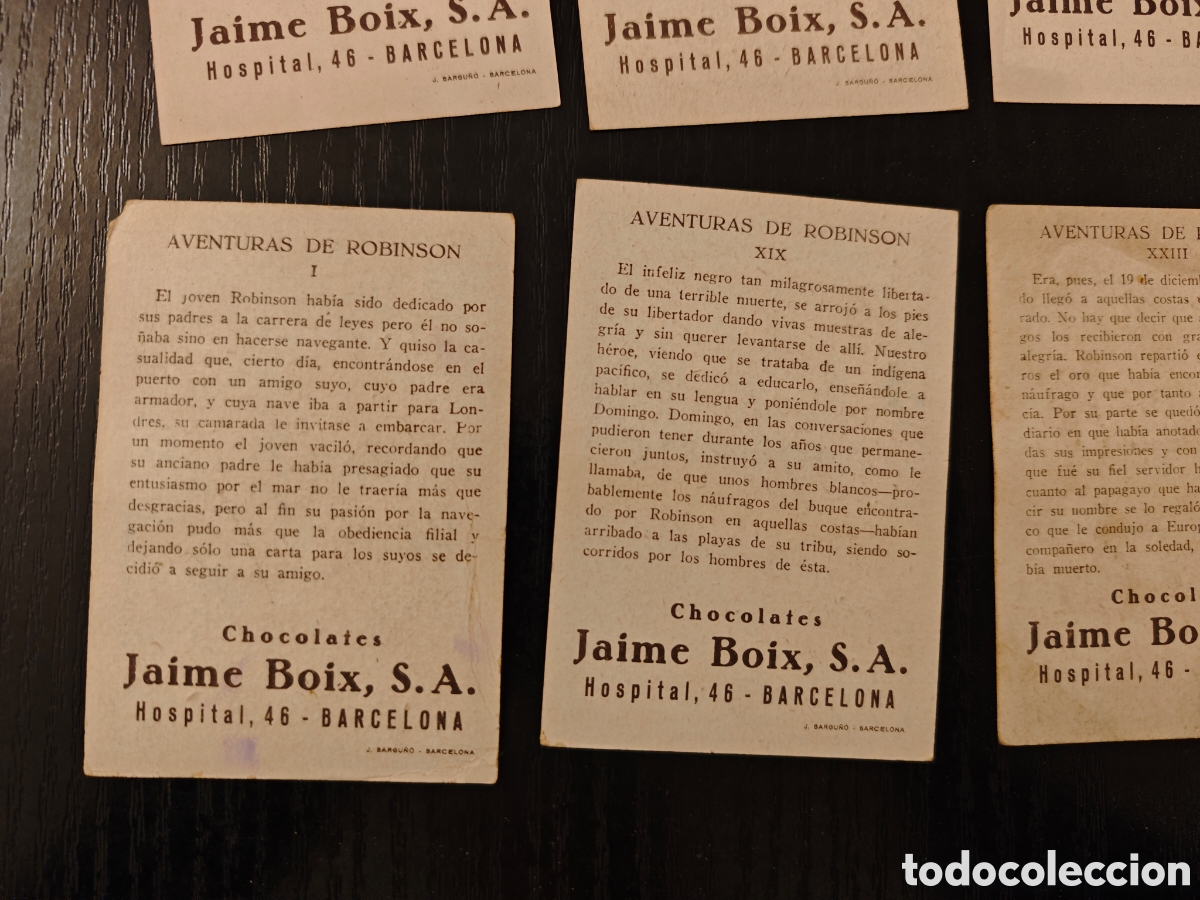 Coleccionismo cromos antiguos: 8 cromos aventuras de Robinson - Foto 5