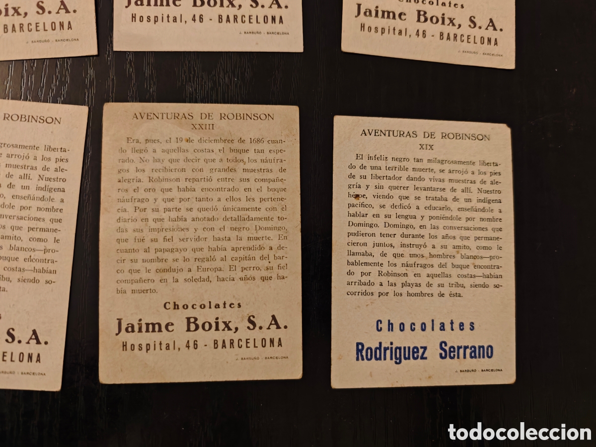 Coleccionismo cromos antiguos: 8 cromos aventuras de Robinson - Foto 6