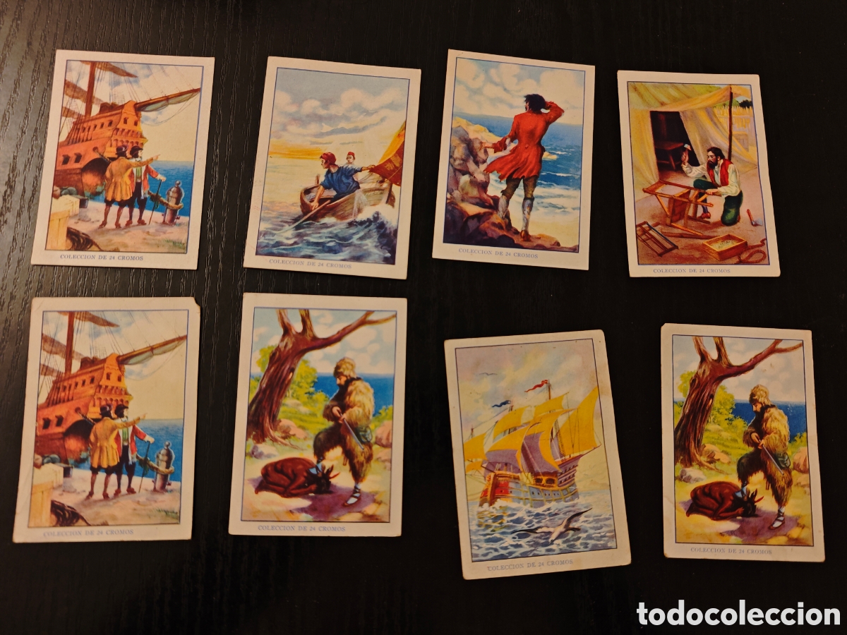 Coleccionismo cromos antiguos: 8 cromos aventuras de Robinson - Foto 1