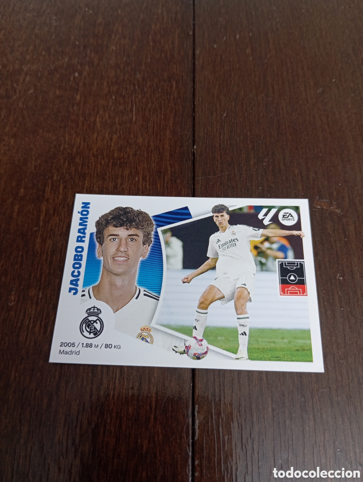 Collectionnisme Cartes &agrave; collectionner anciennes: Jacobo Ram&oacute;n 9b REAL MADRID LIGA ESTE 24-25
