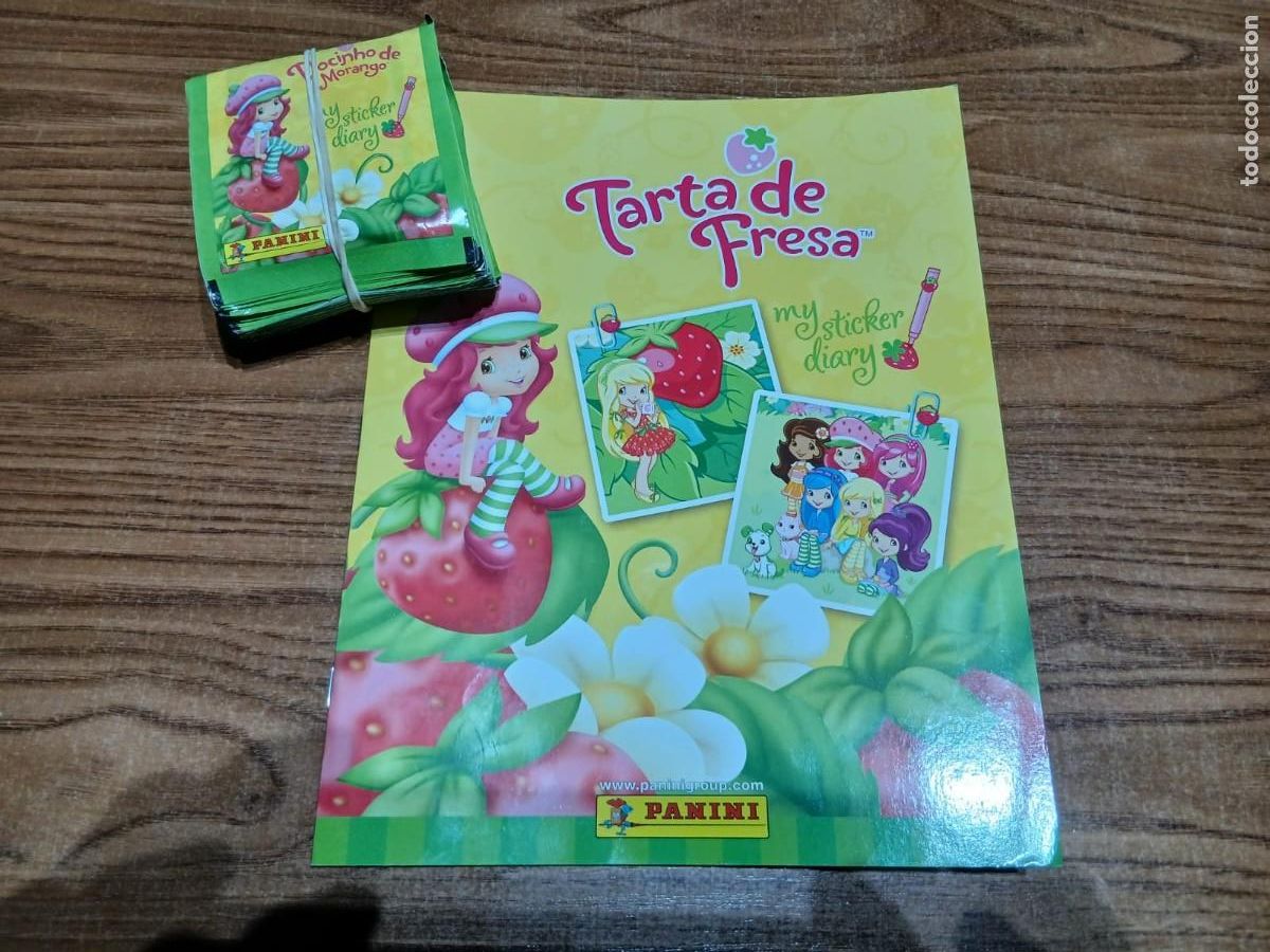 Coleccionismo cromos antiguos: Album Tarta de Fresa vacio + 50 sobres sin abrir panini
