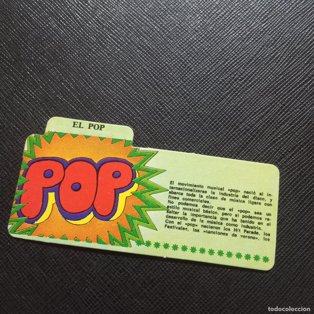 Coleccionismo Cromos antiguos: EL POP BIMBO 1972 CROMO - DISCOGRAFIA - A63 PG307