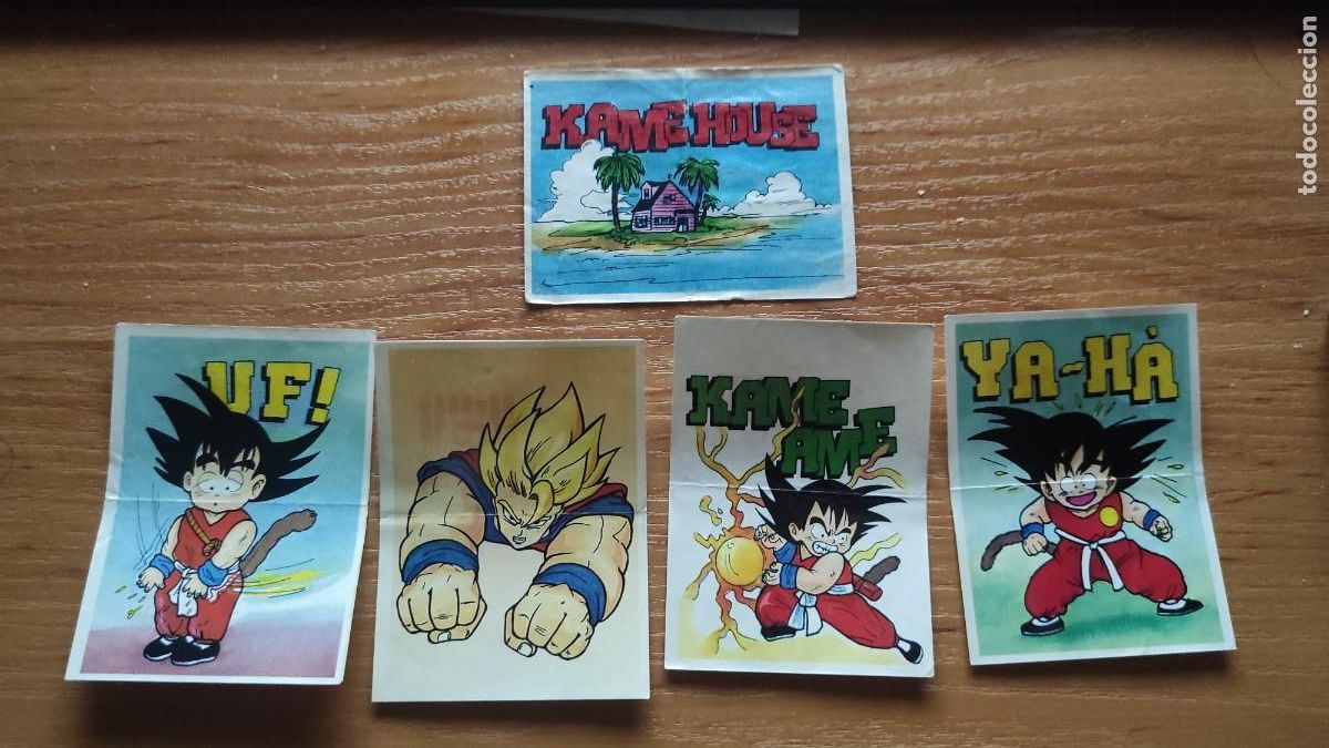 Coleccionismo cromos antiguos: 5 cromos dragon ball Panrico - Foto 1