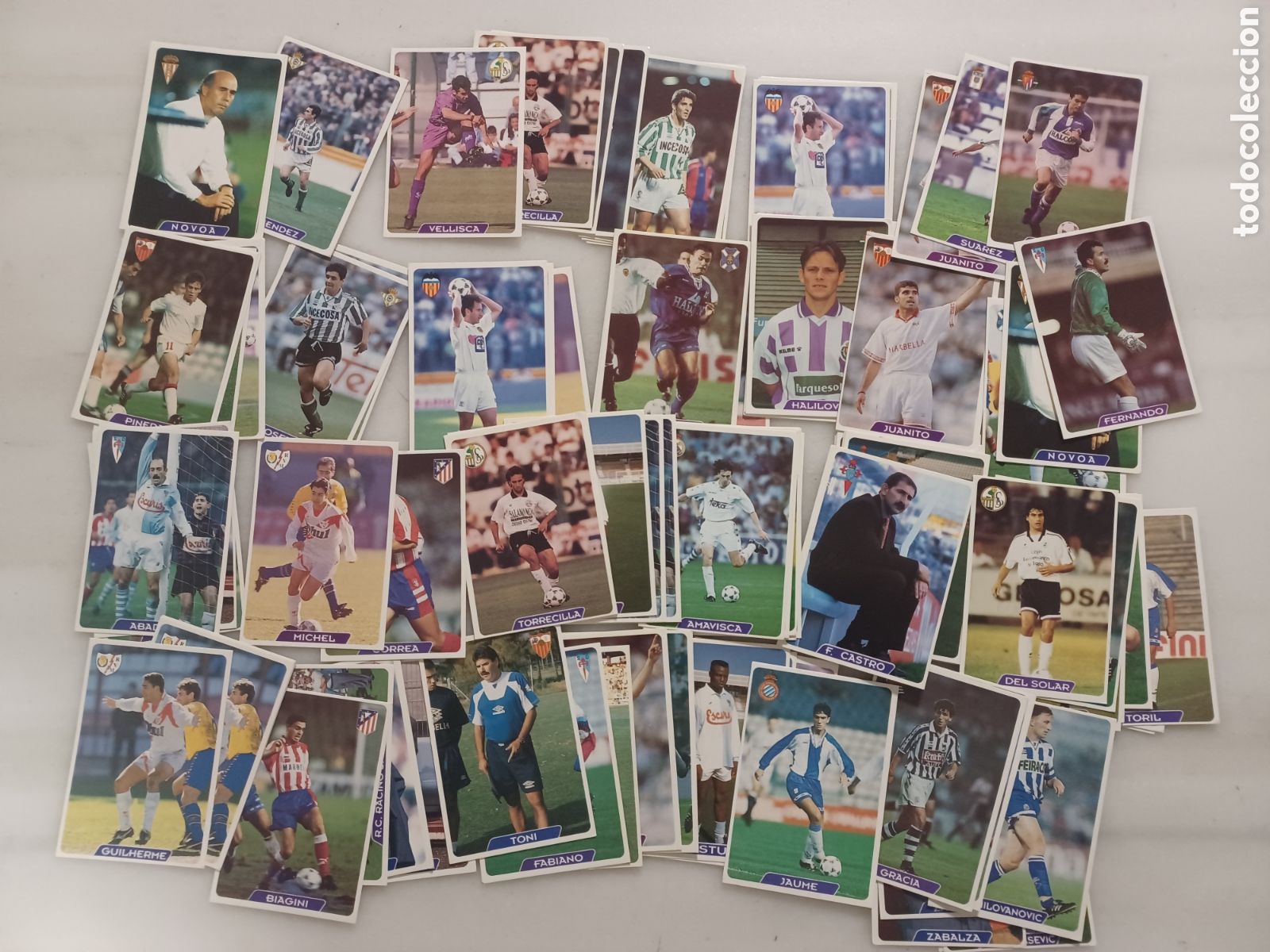Colecionismo Cromos antigos: 80 cromos las fichas de la liga 1995/96
