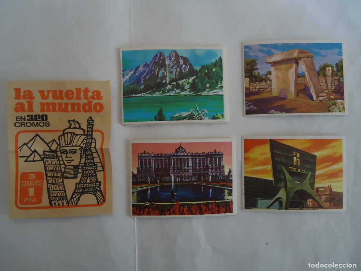 Colecionismo Cromos antigos: COLECCION DE 93 CROMOS DIFERENTES DE LA VUELTA AL MUNDO. A&Ntilde;O 1970 DE BRUGUERA.