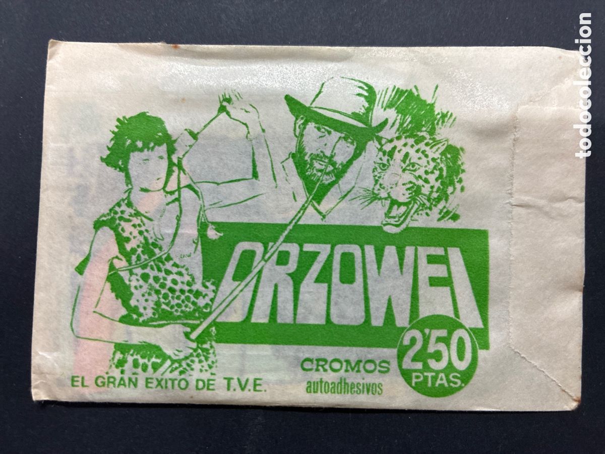 Colecionismo Cromos antigos: SOBRE CON CROMOS ALBUM SERIE T.V ORZOWEI