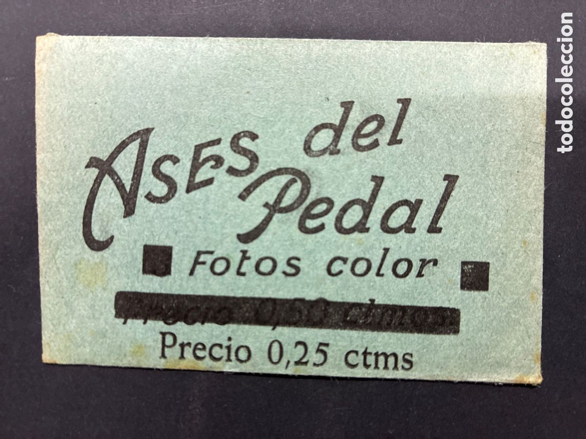 Colecionismo Cromos antigos: SOBRE CON CROMOS ALBUM ASES DEL PEDAL