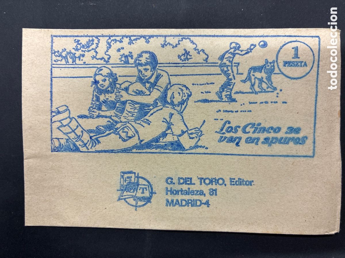 Colecionismo Cromos antigos: SOBRE CON CROMOS ALBUM LOS CINCO SE VEN EN APUROS