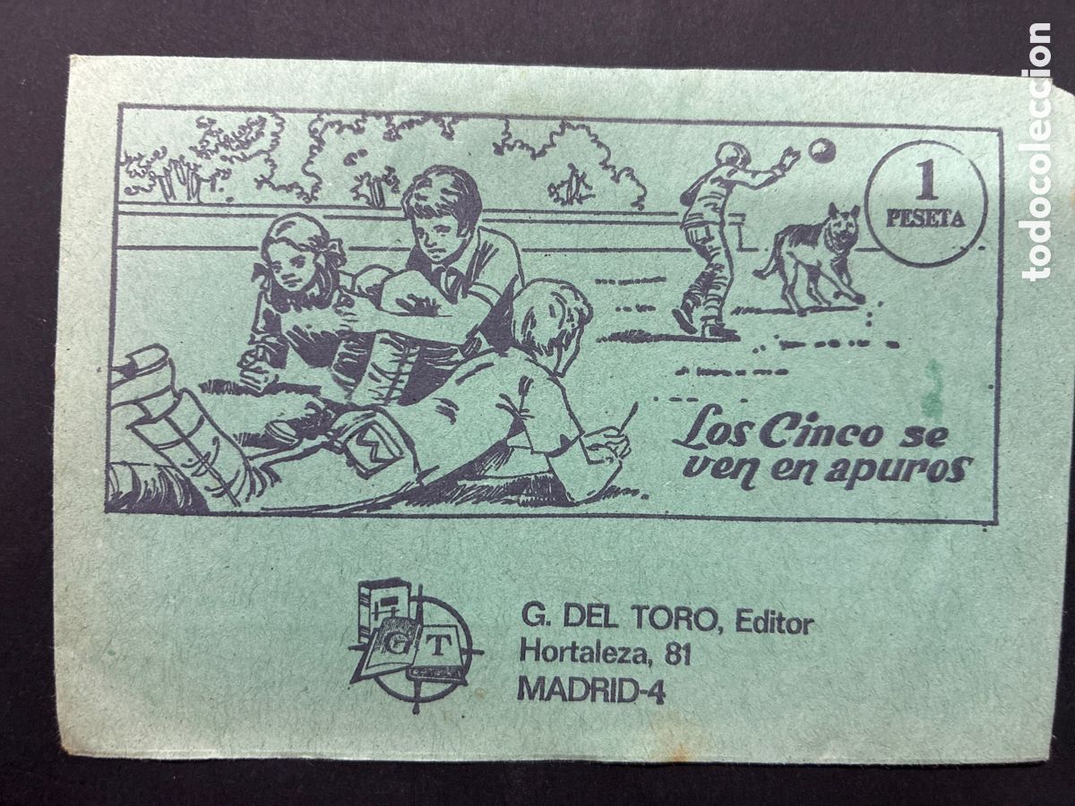 Colecionismo Cromos antigos: SOBRE CON CROMOS ALBUM LOS CINCO SE VEN EN APUROS