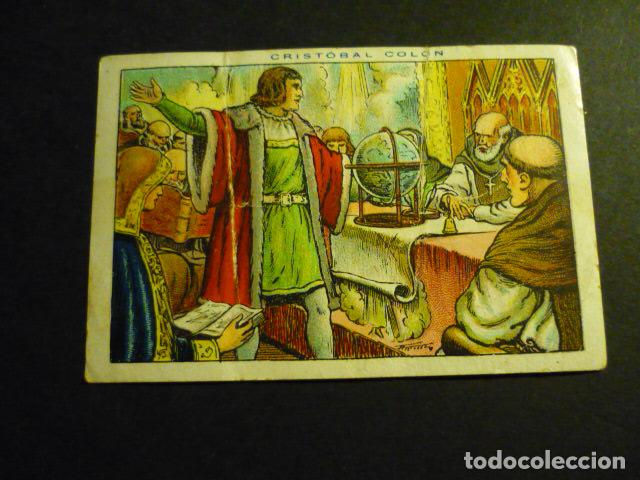 Coleccionismo cromos antiguos: CRISTOBAL COLON CROMO PUBLICIDAD CHOCOLATES JUNCOSA - Foto 1