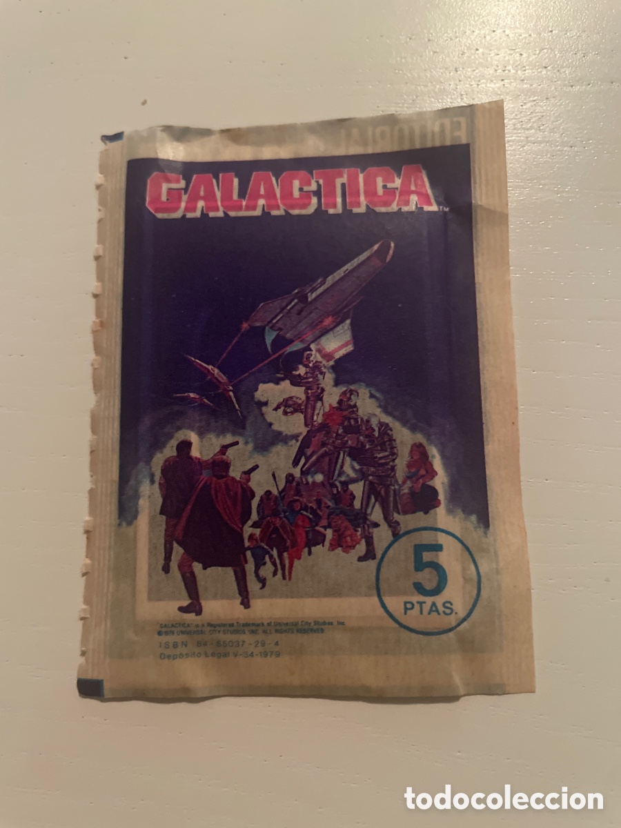 Coleccionismo cromos antiguos: GALACTICA Sobre de cromos sin abrir - Foto 1