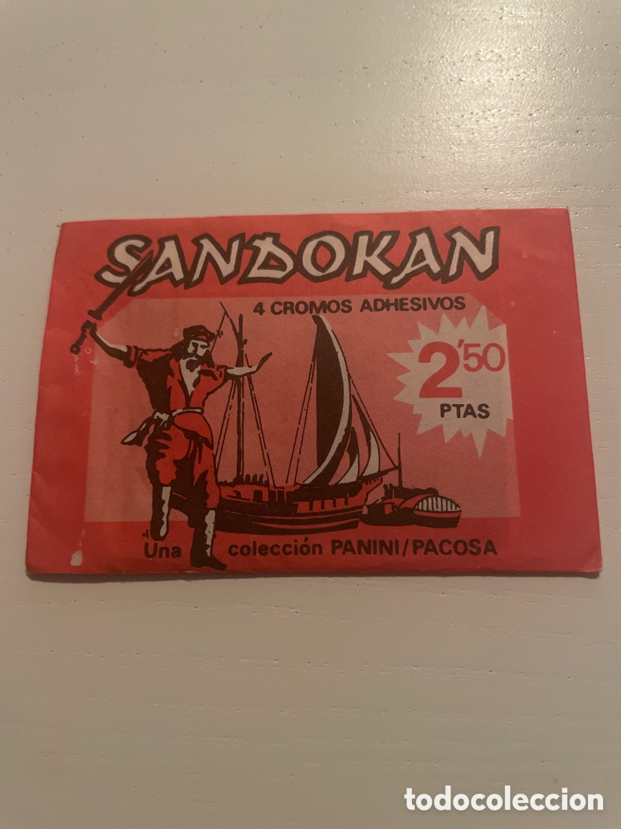 Coleccionismo cromos antiguos: SANDOKAN Sobre de cromos sin abrir - Foto 1