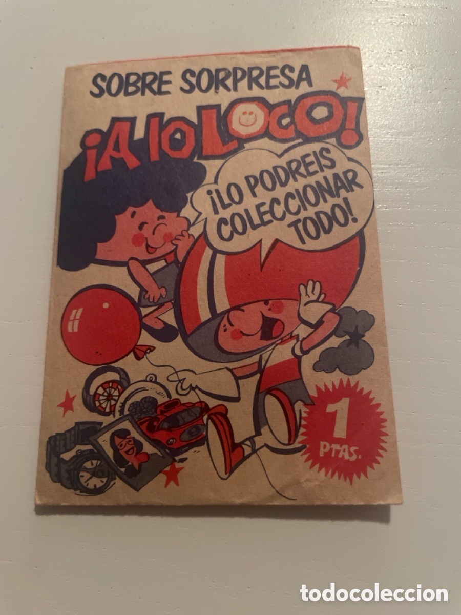 Coleccionismo cromos antiguos: &iexcl;A LO LOCO! Sobre de cromos sin abrir - Foto 1