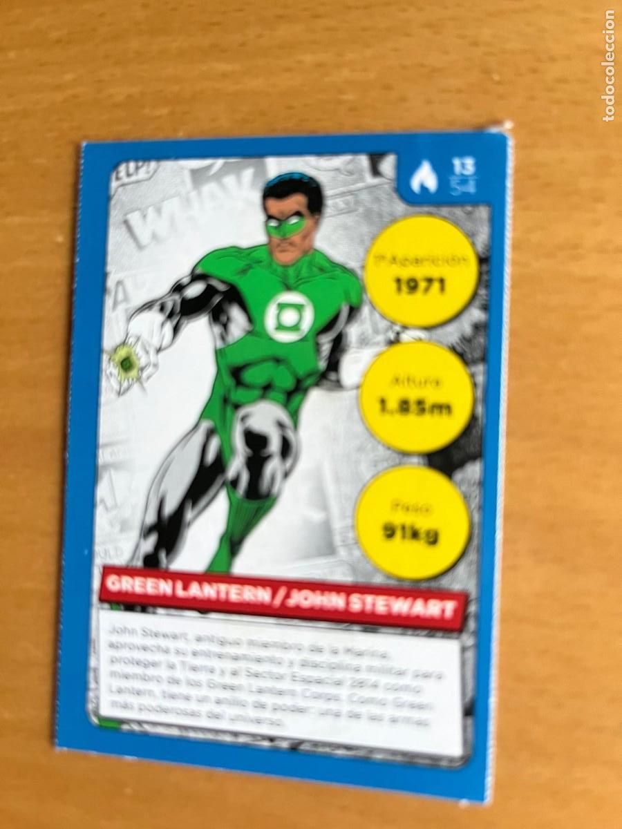 Coleccionismo cromos antiguos: cromo GREEN LANTERN JOHN STEWART CD Carrefour - Foto 1