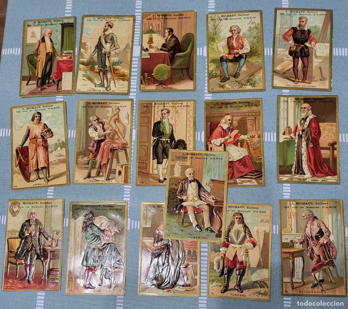 Coleccionismo cromos antiguos: 16 cromos Franceses en relieve ... - Foto 1