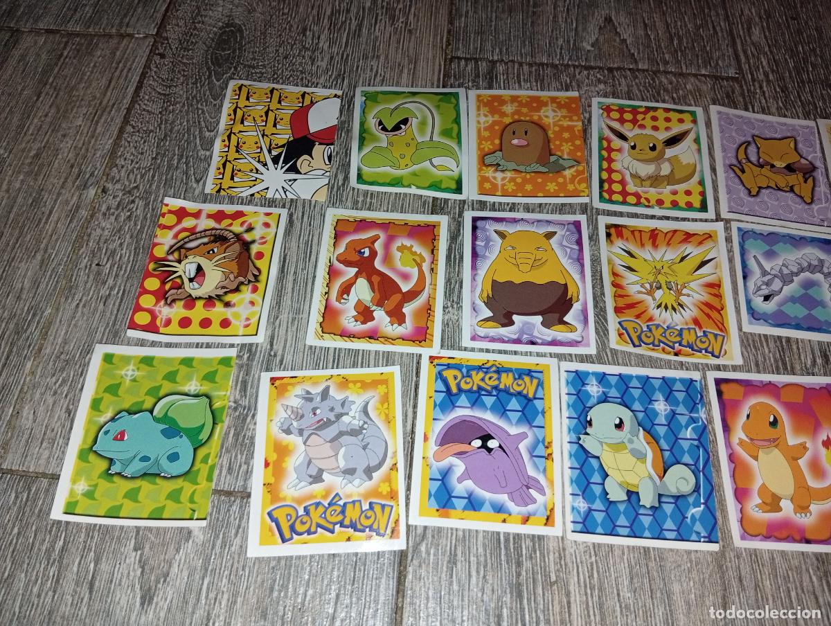 Coleccionismo cromos antiguos: Lote pegatinas cromos Pok&eacute;mon Merl&iacute;n - Foto 2