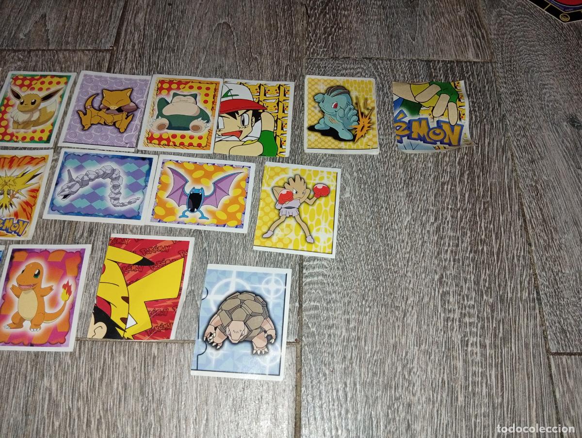 Coleccionismo cromos antiguos: Lote pegatinas cromos Pok&eacute;mon Merl&iacute;n - Foto 3