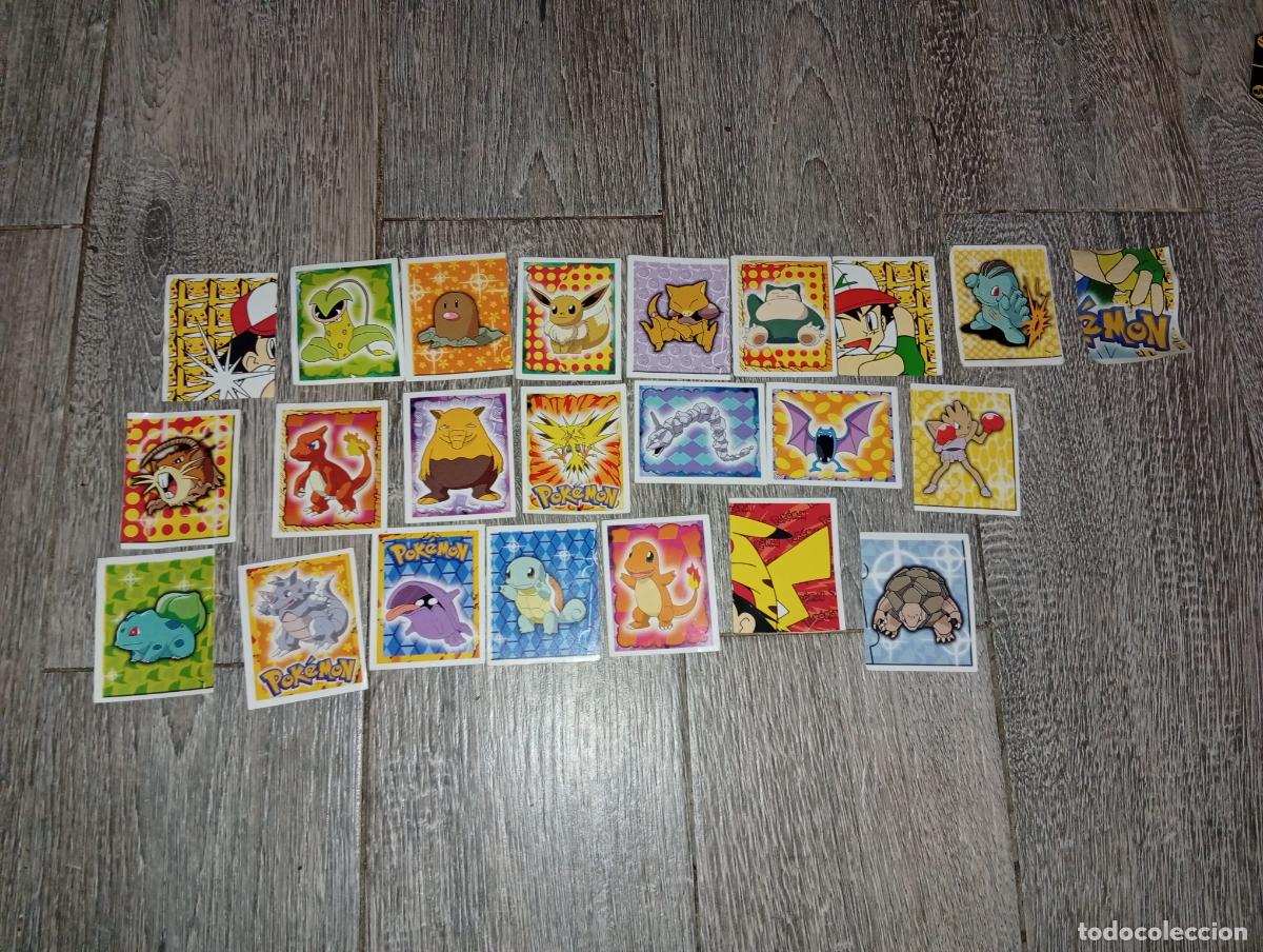 Coleccionismo cromos antiguos: Lote pegatinas cromos Pok&eacute;mon Merl&iacute;n - Foto 1