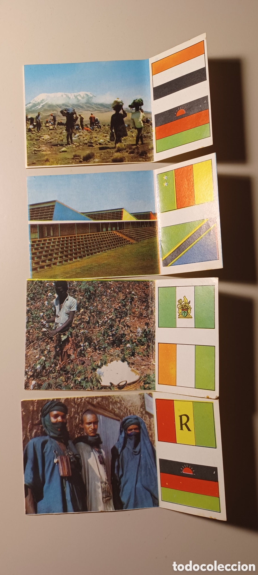 Coleccionismo Cromos antiguos: 4 cromos RAM &Aacute;frica El Mundo a trav&eacute;s