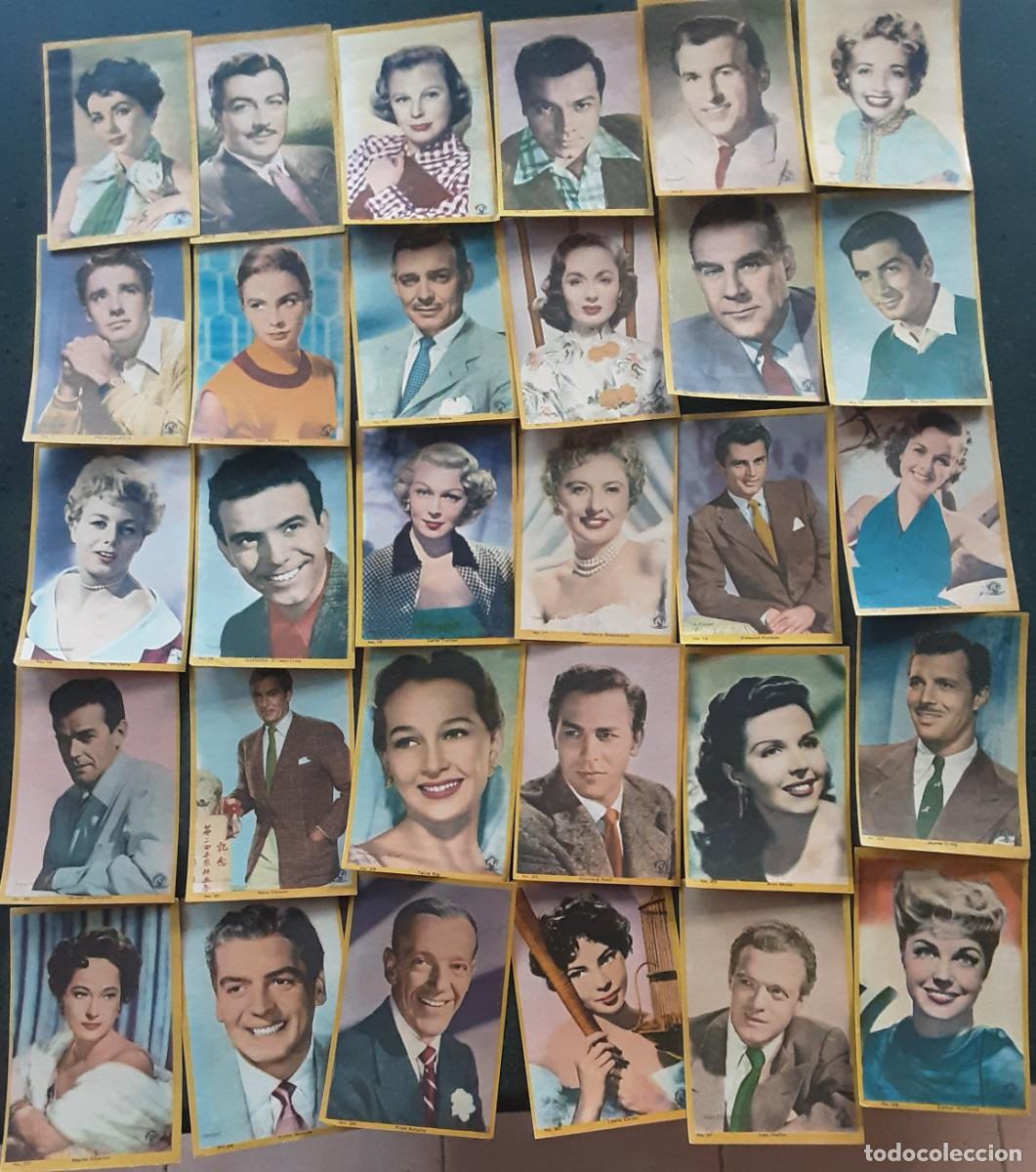 Coleccionismo Cromos antiguos: Lote de 141 cromos mexicanos de actores y actrices norteamericanas