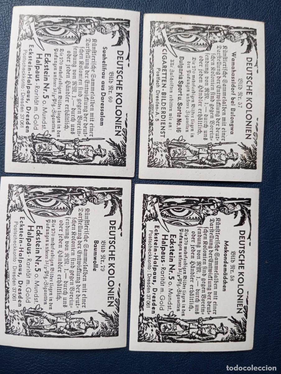 Coleccionismo cromos antiguos: DEUTSCHE KOLONIEN, ANTIGUOS CROMOS DE ECKSTEIN - Foto 2