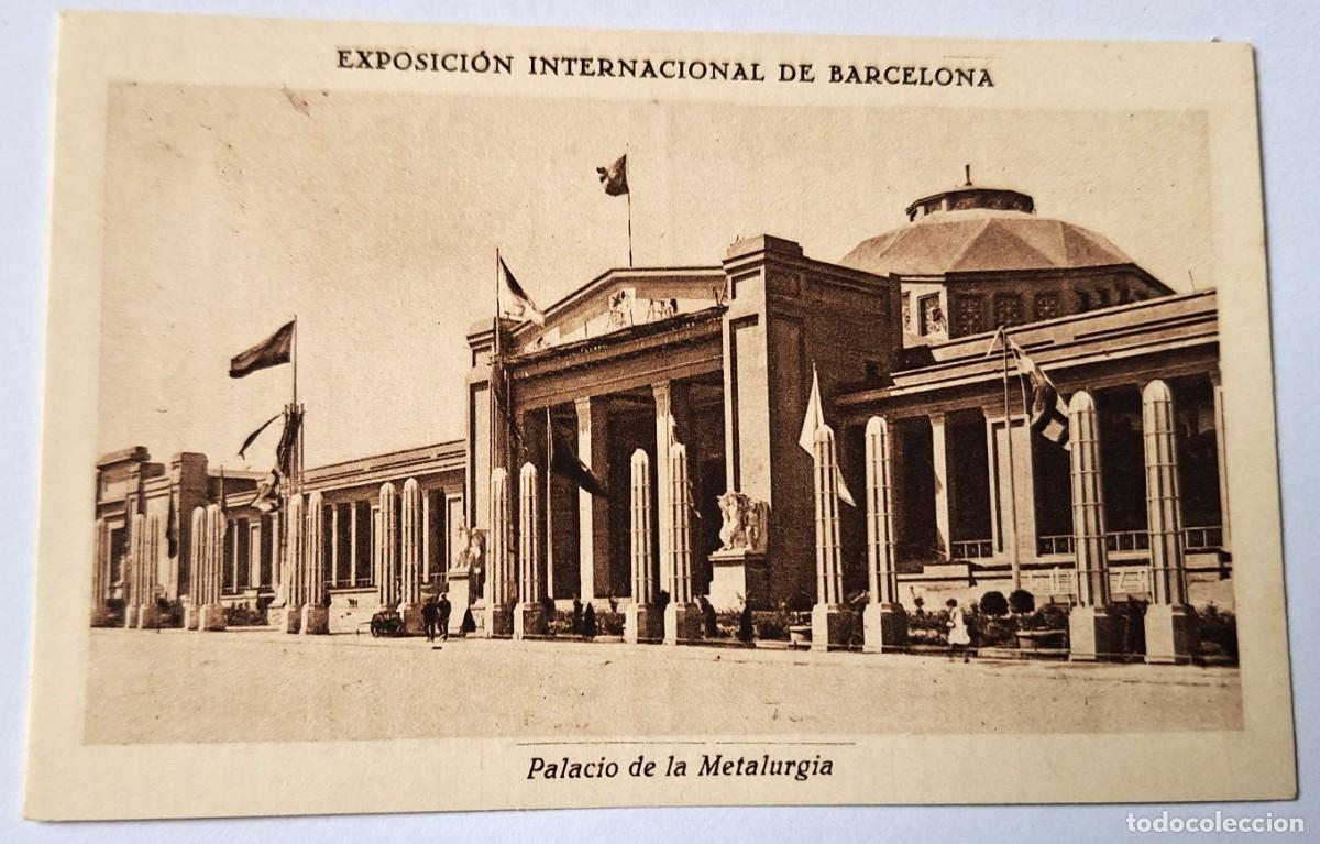 Colecionismo Cromos antigos: CROMO ANTIGUO- EXPO BARCELONA- A&Ntilde;OS 20 - PALACIO DE LA METALURGIA - CHOCOLATES JUNCOSA- BUEN ESTADO