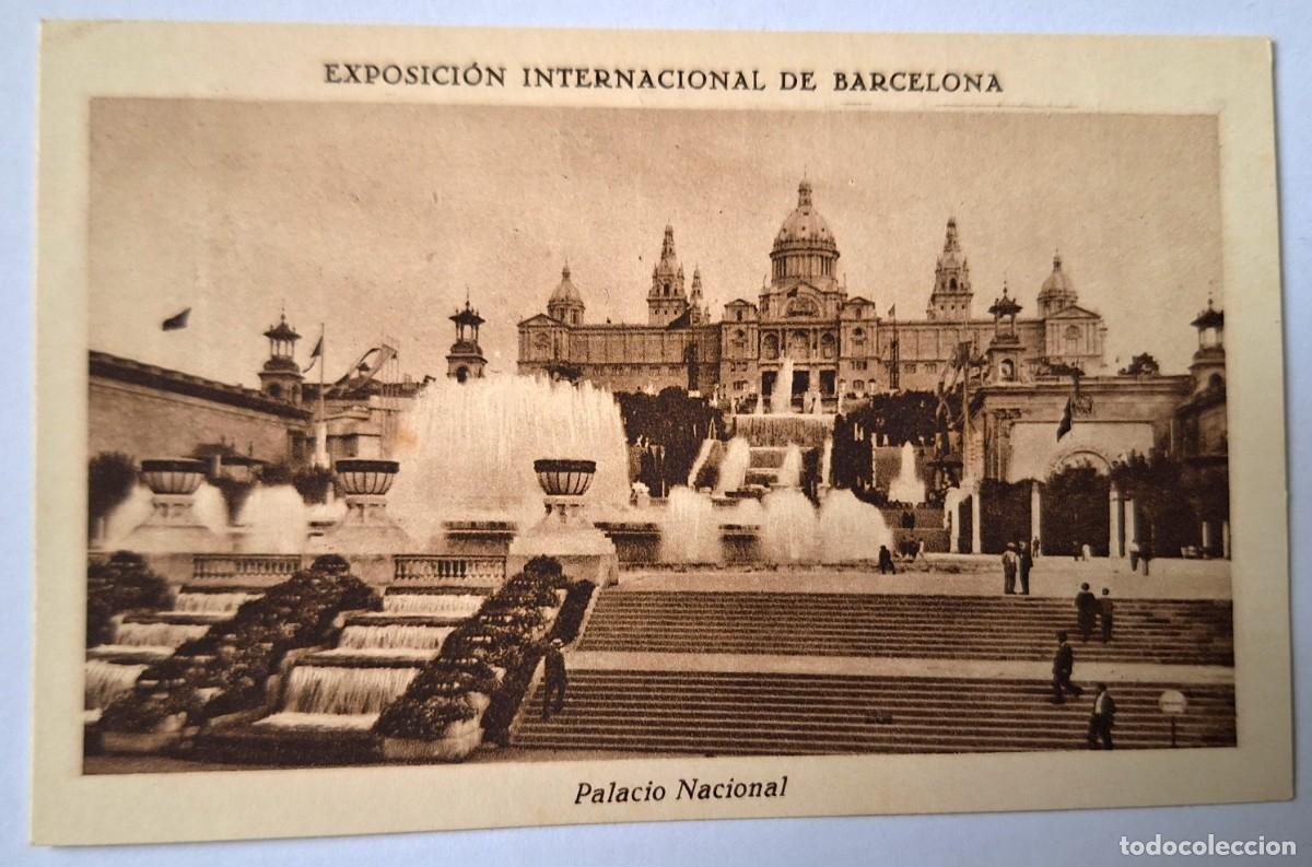 Colecionismo Cromos antigos: CROMO ANTIGUO- EXPO BARCELONA- A&Ntilde;OS 20 - PALACIO NACIONAL - CHOCOLATES JUNCOSA- BUEN ESTADO