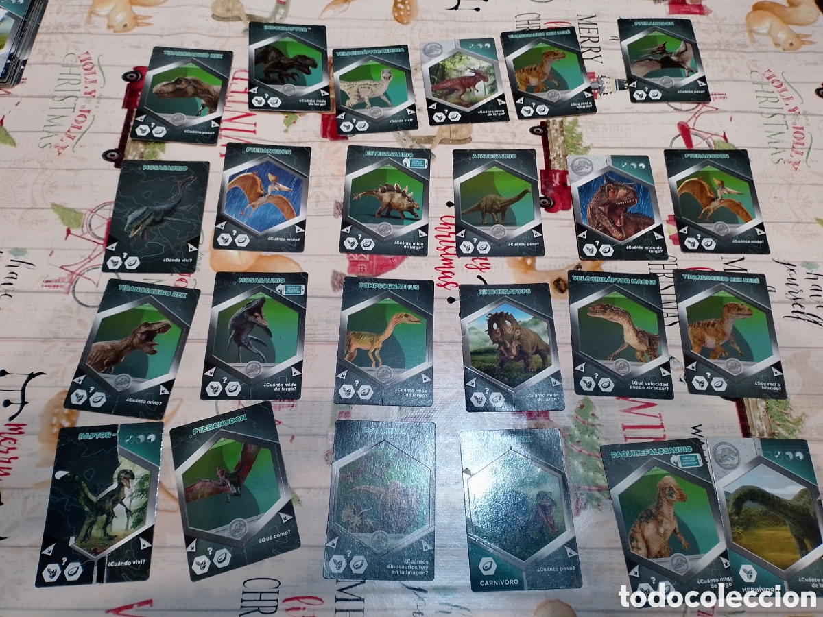 Coleccionismo cromos antiguos: cromos cartas dinosaurios - Foto 1
