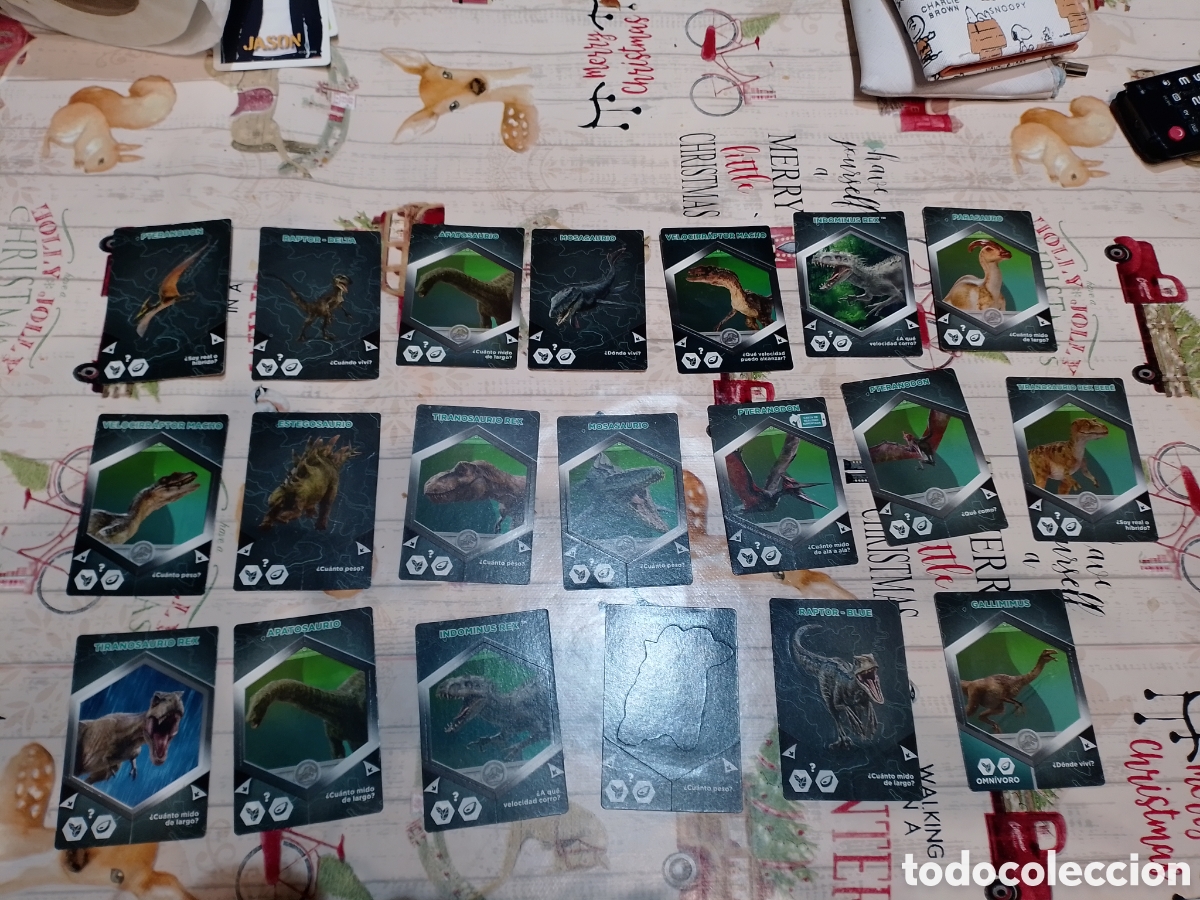 Coleccionismo cromos antiguos: cromos cartas dinosaurios - Foto 1