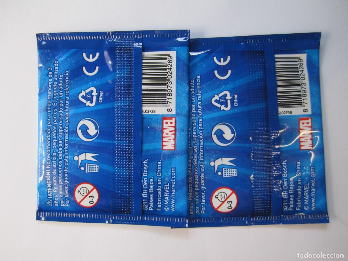 Coleccionismo cromos antiguos: lote 2 sobres sin abrir flizz marvel carrefour - Foto 2