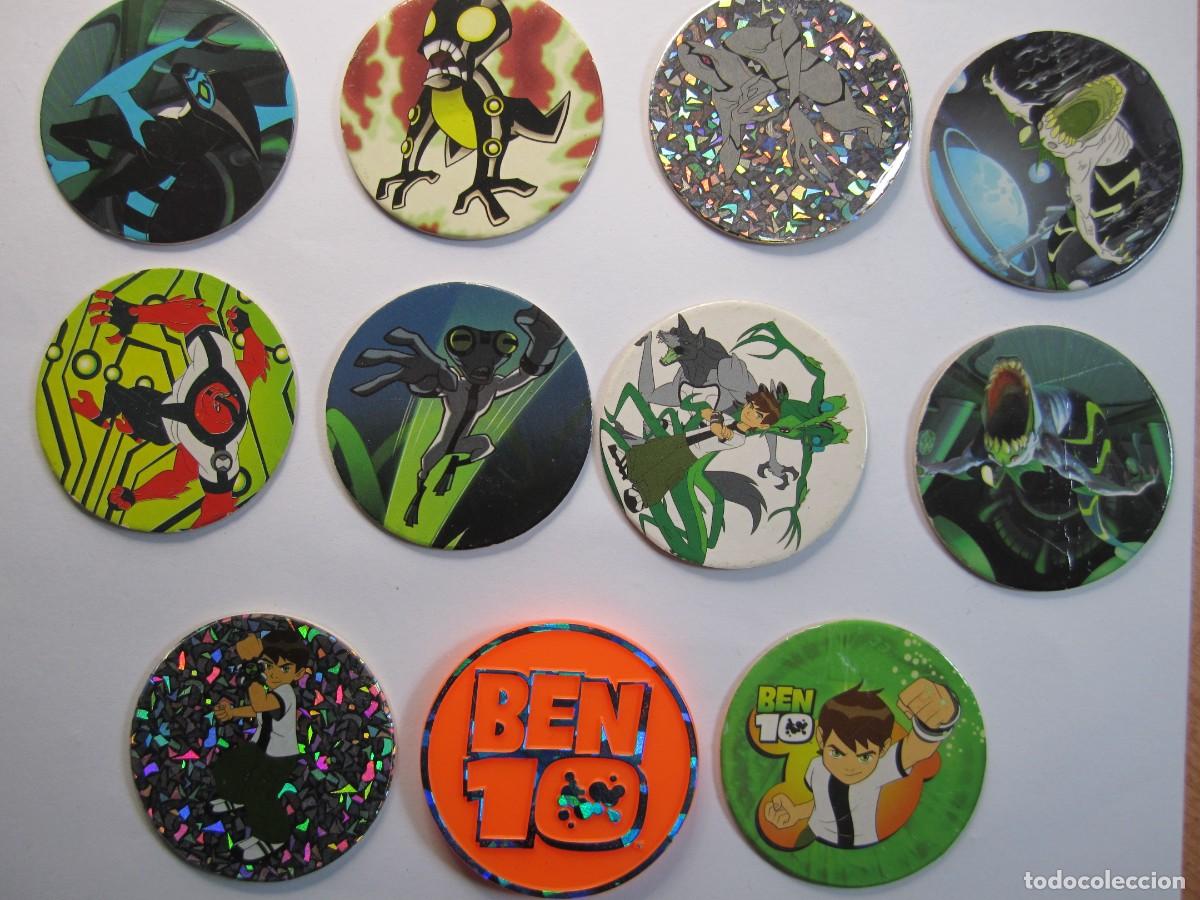 Coleccionismo cromos antiguos: lote 10 tazos ben 10 - Foto 1
