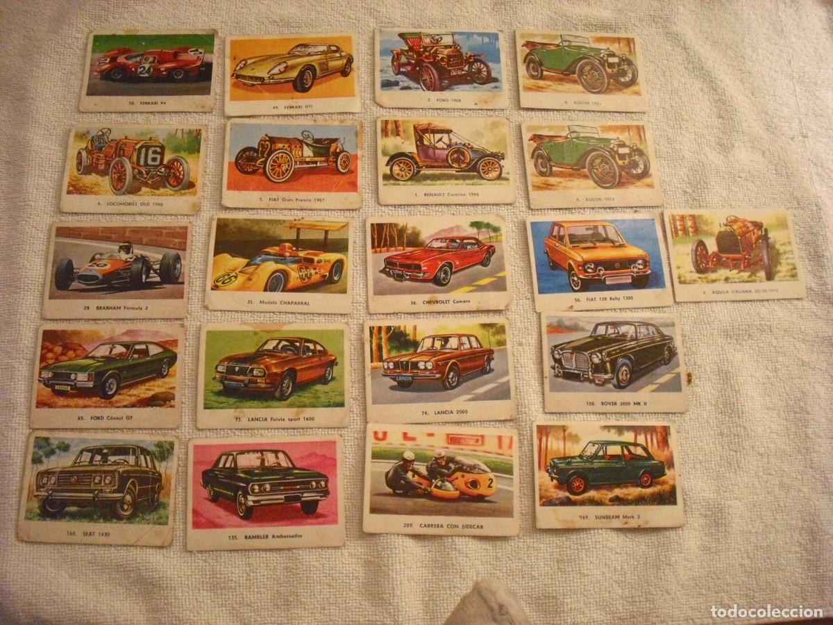 Collezionismo Figurine antiche: AUTOMOVILES 21 CROMOS ED. MAGA RECUPERADOS