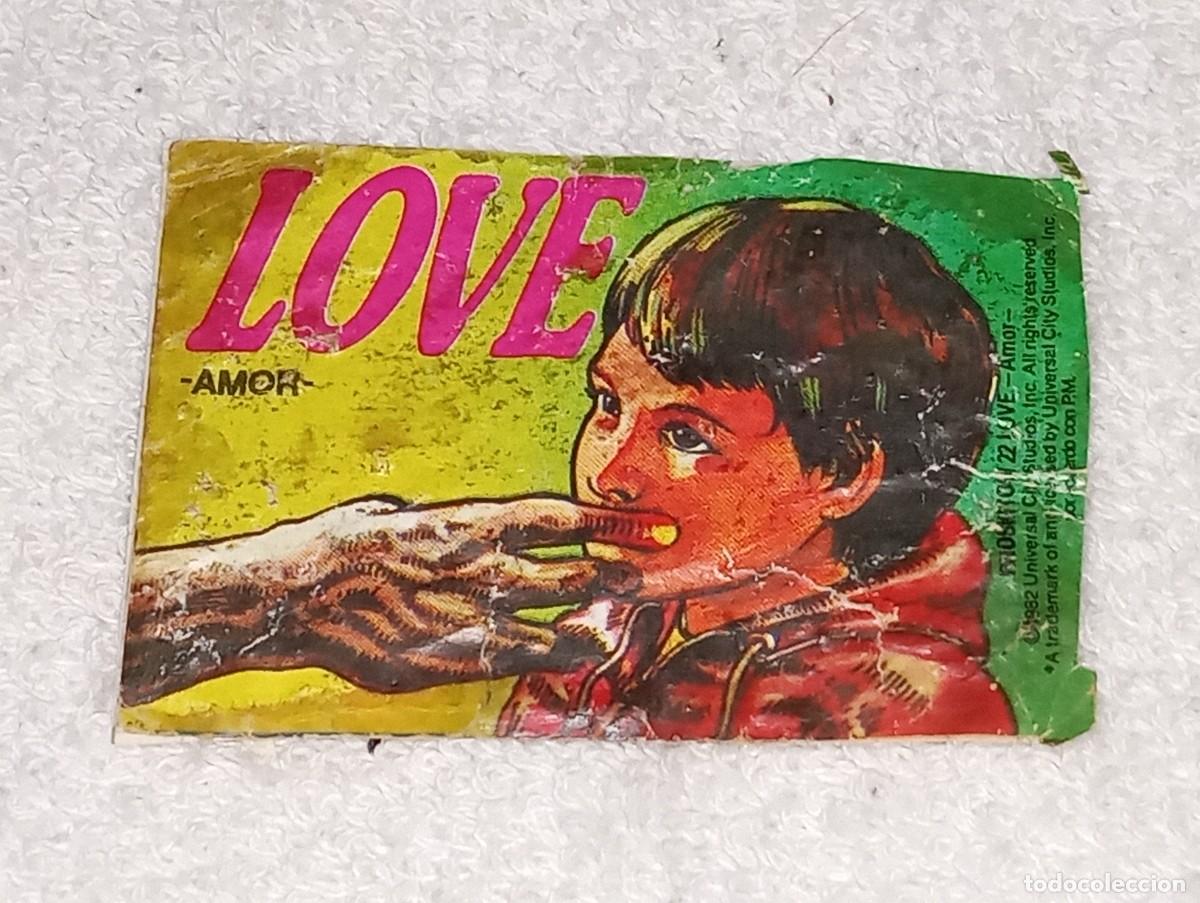 Coleccionismo Cromos antiguos: PHOSKITOS : ANTIGUO CROMO N&ordm; 22 ET E.T EL EXTRATERRESTRE - ET LOVE AMOR - A&Ntilde;OS 80