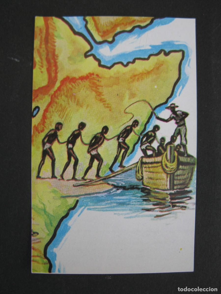 Coleccionismo Cromos antiguos: NUESTRO MUNDO - CROMO N&ordm; 91 - ANTIGUO MERCADO DE ESCLAVOS - BIMBO - NUNCA PEGADO.
